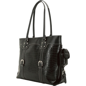 Mobile METSC1 - Signature Tote - 16in - Black,faux-croc