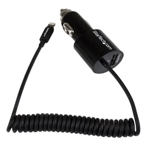 ZA2079 | Startech.com Black Dual Port Car Charger with