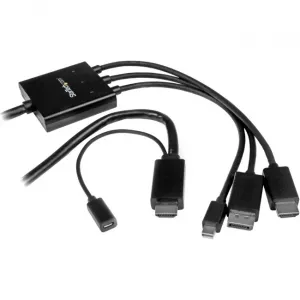 Startech DPMDPHD2HD 2m 6 Ft Hdmi, Displayport Or Mini Displayport To H