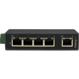 Startech IES5102 5 Port Industrial Ethernet Switch - Din Rail Mountabl