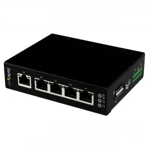 Startech IES51000 5 Port Unmanaged Industrial Gigabit Ethernet Switch 