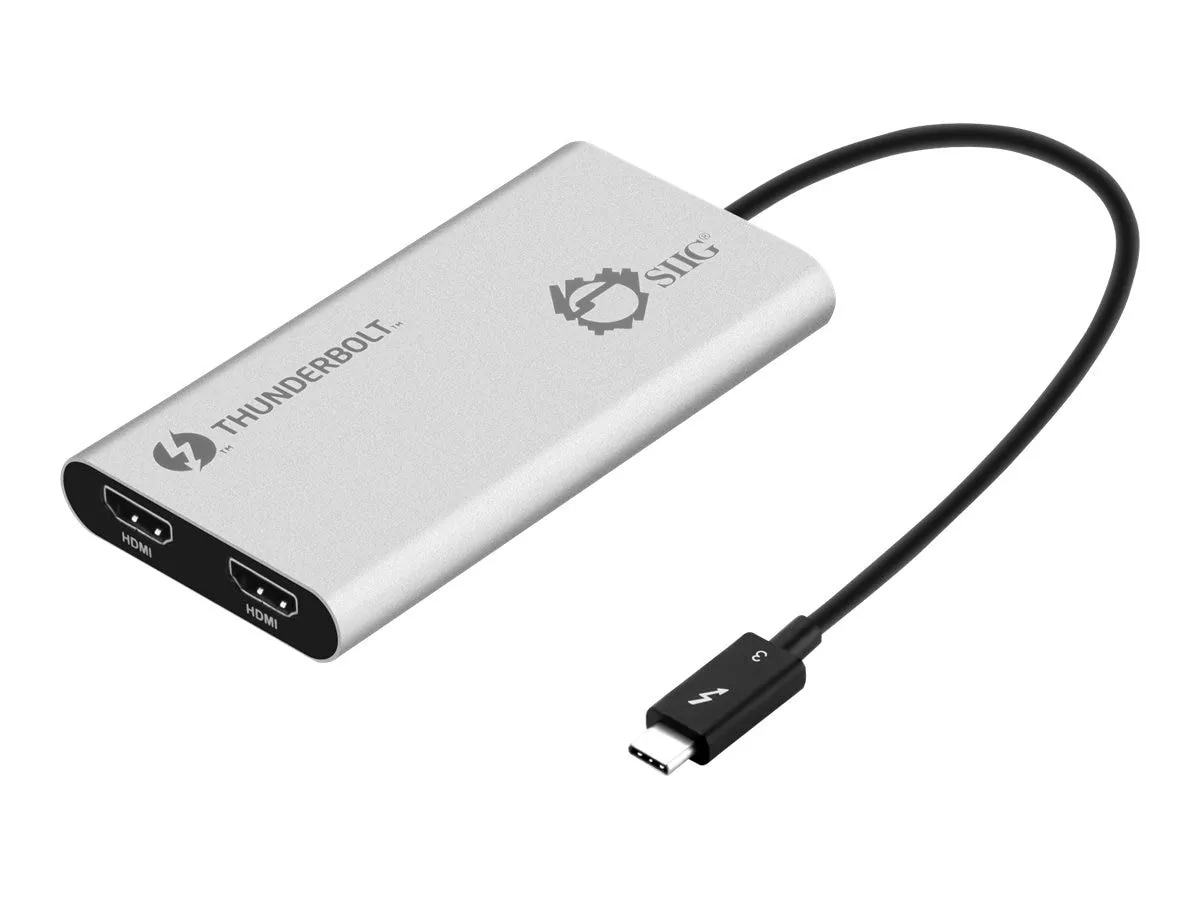 Siig JU-TB0114-S1 Ac Ju-tb0114-s1 Thunderbolt V3 To Dual Hdmi Adapter 