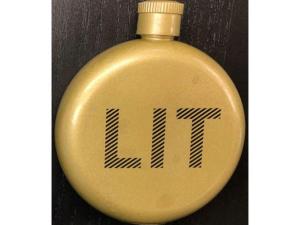 Bulk MK315 Lit 3 Oz Gold Flask