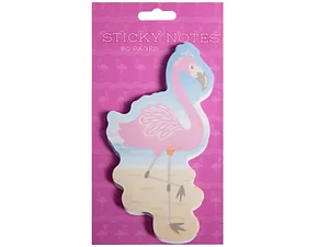 GW741 | Bulk Buys Vibrant Flamingo Sticky Notes - Colorful