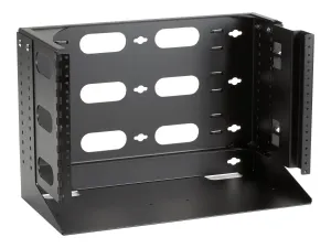 Black RM095A-R2 Wallmount Rack 12in With Swing Bracket A