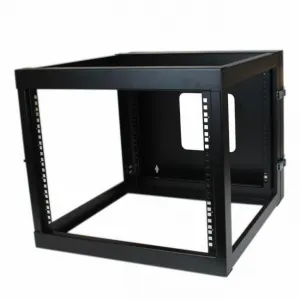 Startech RK819WALLOH 8u 22in Depth Hinged Open Frame Wallmount Server 