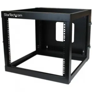 Startech RK819WALLOH 8u 22in Depth Hinged Open Frame Wallmount Server 