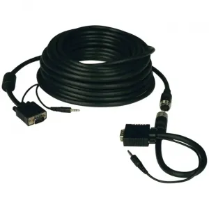 Tripp N18495 50ft Vga Coax Monitor Cable With Audio And Rgb High Resol