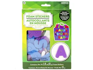 CH463 | Bulk Buys Foam Letter & Numbers Stickers for Craft