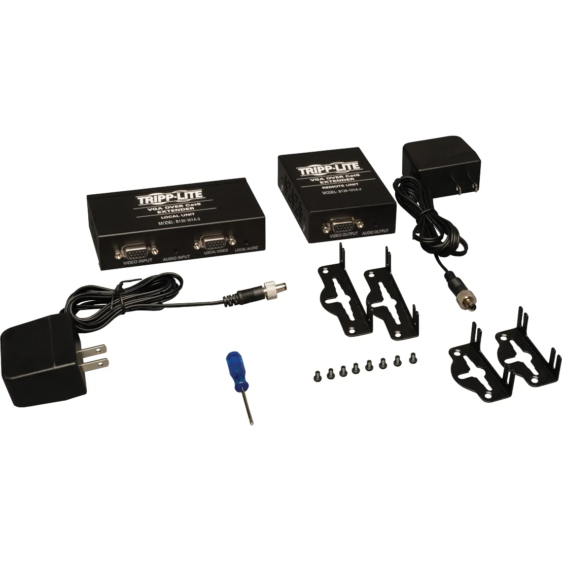 Tripp RZ0441 Vga With Audio Over Cat5cat6 Extender Kit Box-style Trans