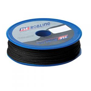 Robline TY-08BLKSP Fse  Waxed Tackle Yarn Whipping Twine - Black - 0.8