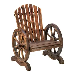 Summerfield 10015792 Old Country Wood Wagon Wheel Chair