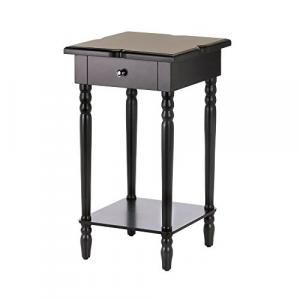 Accent 10017271 Hampton Black Wood Table