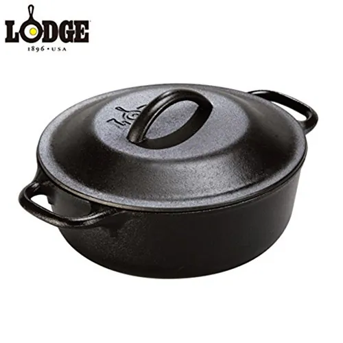 Lodge L2SP3 Lodge 8-inch Pre-seasoned Cast Iron Serving Pot