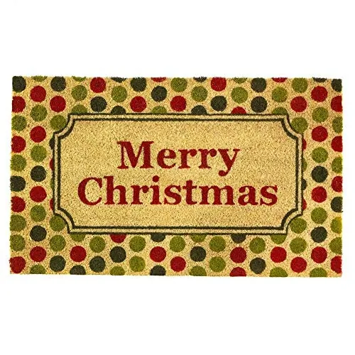 Christmas 10018564 Christmas Polka Dot Welcome Mat