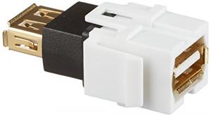 Monoprice 6561 Keystone Jack Usb Female To Female Coupler - White