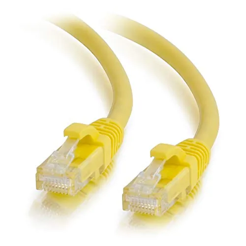 C2g 50741 1ft Cat6a Yellow Snagless Utp