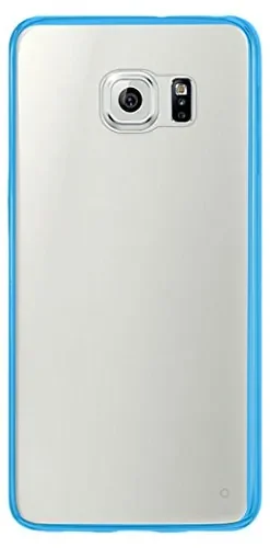 TPUPC09-S6EDGPLSNV | Samsung Navy Clear Back Bumper Case