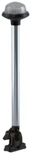 Perko 1637DP0CHR Fold Down All-round Frosted Globe Pole Light - Vertic