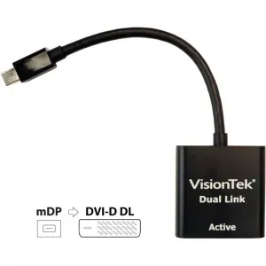 Visiontek 900640 Active Mini Dp To Dl-dvi Adapter Cable - Mini Display