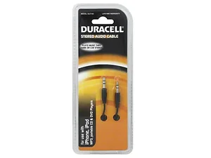 EN707 | Bulk Buys Duracell 10 ft Black Stereo Audio Cable