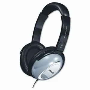 Maxell 190400 Noise Cancellation Headphones - Stereo - Black, Gray - M