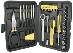 Qvs tb7308 Premium 41-piece Technician Tool Kit - Black Edition