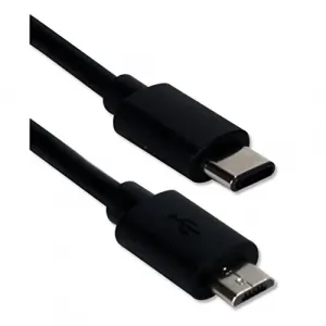 Qvs 1K1983 1-meter Usb-c To Micro-usb Sync  3amp Charger Cable - Usb F