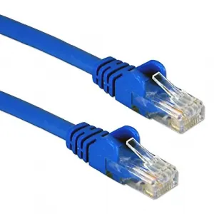 Qvs CC5-03BL 3-pack 3ft 350mhz Cat5e-ethernet Flexible Snagless Blue P