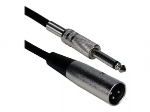 Qvs 1Y6755 10ft Xlr Male To 1-4 Male Audio Cable - 35mm-xlr For Microp