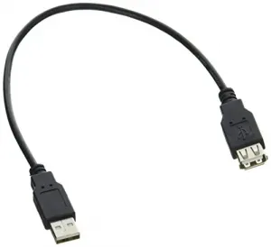 Qvs CC2210C-01 1 Ft Usb 2.0 High-speed Extension Cable - Black