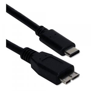 Qvs 1K1985 1-meter Usb-c To Micro-usb 3.0 Superspeed 5gbps 3amp Cable 