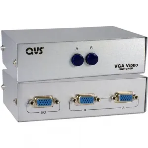 Qvs KV6465 Vga Switch - 1280 X 1024 - Sxvga - 2 X 11 X Vga Out