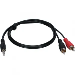 Qvs 9C3989 Speaker Audio Cable - 6 Ft - 1 X Mini-phone Male Stereo Aud