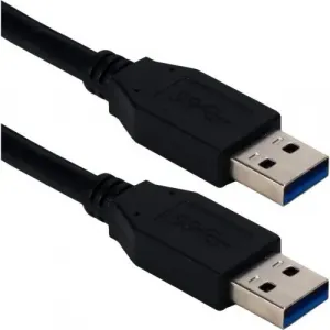 Qvs CC2229C-03BK 3ft Usb 3.1 Type A Male To Male Cable - Black