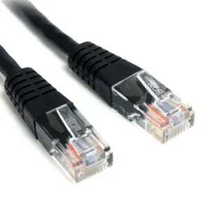 Startech M45PATCH10BK 10ft Black Molded Cat5e Utp Patch Cable - Catego