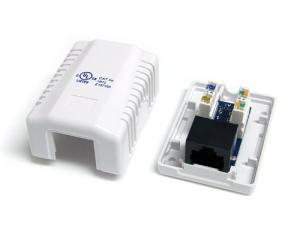 Startech 6F4794 .com Single Cat5e Rj45 Wall Jack White With Keystone J