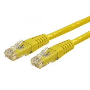 Startech C6PATCH5YL 5ft Cat6 Ethernet Cable - Yellow Molded Gigabit - 