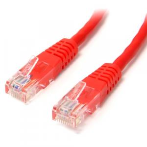 Startech M45PATCH3RD 3 Ft Red Molded Cat5e Utp Patch Cable - Category 