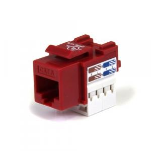 Startech C6KEY110RD .com 110 Punch Type Category 6 Keystone Jack - Red