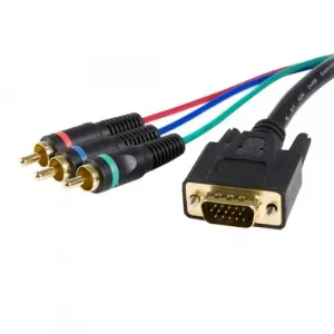 Startech HD15CPNTMM3 Cable Adapter - Rca Breakout - Hd15 (m) - Compone