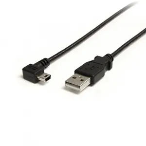 Startech USB2HABM3RA 3 Ft Mini Usb Cable - A To Right Angle Mini B - C