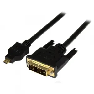 Startech HDDDVIMM1M 3ft (1m) Micro Hdmi To Dvi Cable, Micro Hdmi To Dv