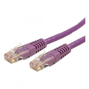 Startech C6PATCH50PL 50ft Cat6 Ethernet Cable - Purple Molded Gigabit 