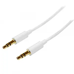 Startech MU3MMMSWH 3m White Slim 3.5mm Stereo Audio Cable - Male To Ma