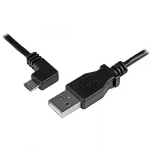 Startech USBAUB2MLA 2m 6 Ft Left Angle Micro-usb Charge-and-sync Cable