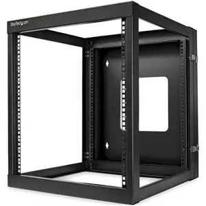 Startech RK1219WALLOH 12u 22in Depth Hinged Open Frame Wallmount Serve