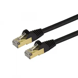 Startech C6ASPAT9BK 9ft Cat6a Ethernet Cable - 10 Gigabit Category 6a 