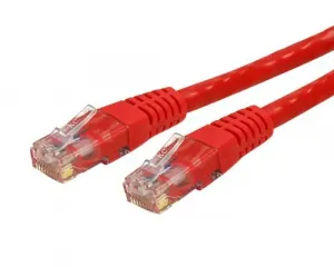 Startech C6PATCH1RD 1ft Cat6 Ethernet Cable - Red Molded Gigabit - 100