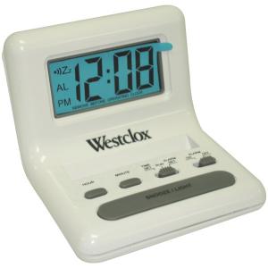 Westclox 47539 Lcd Almclk Wbklt Wht